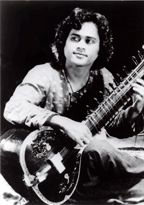 Krishna in his early twenties in a performance in Berkeley, California,